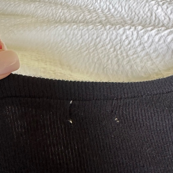 Garage Black Baby Tee with Stripes Size Medium - Picture 3 of 3